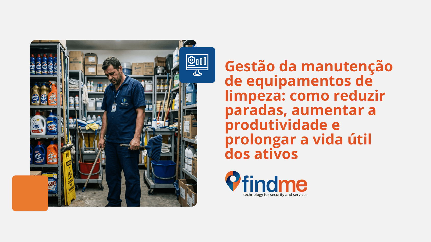 Gestão da manutenção de equipamentos de limpeza