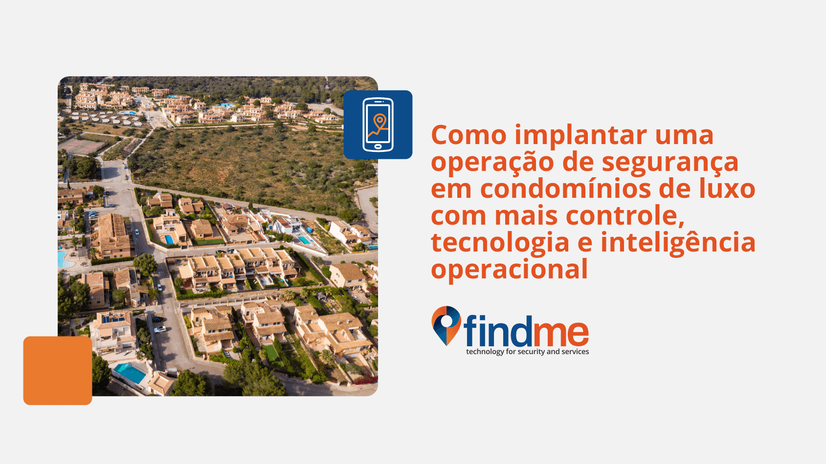 Imagem de um Condomínio de Luxo visto de cima.